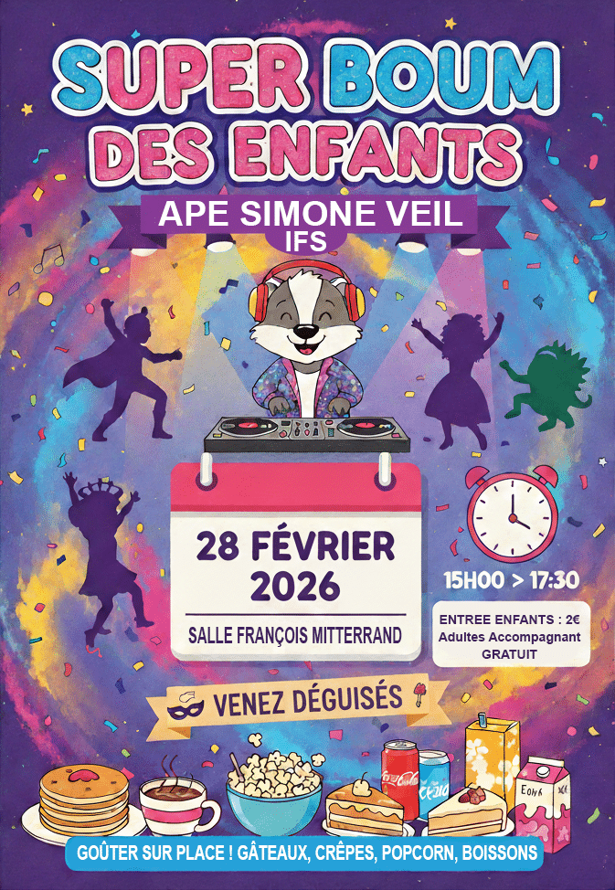 affiche 28 02 2026 boom APE S VEIL