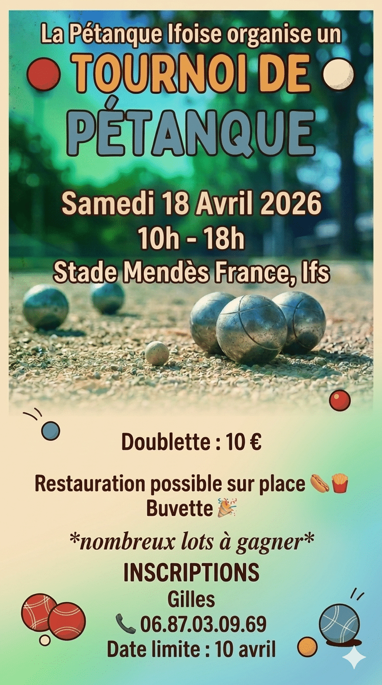 Tournoi pétanque modifié